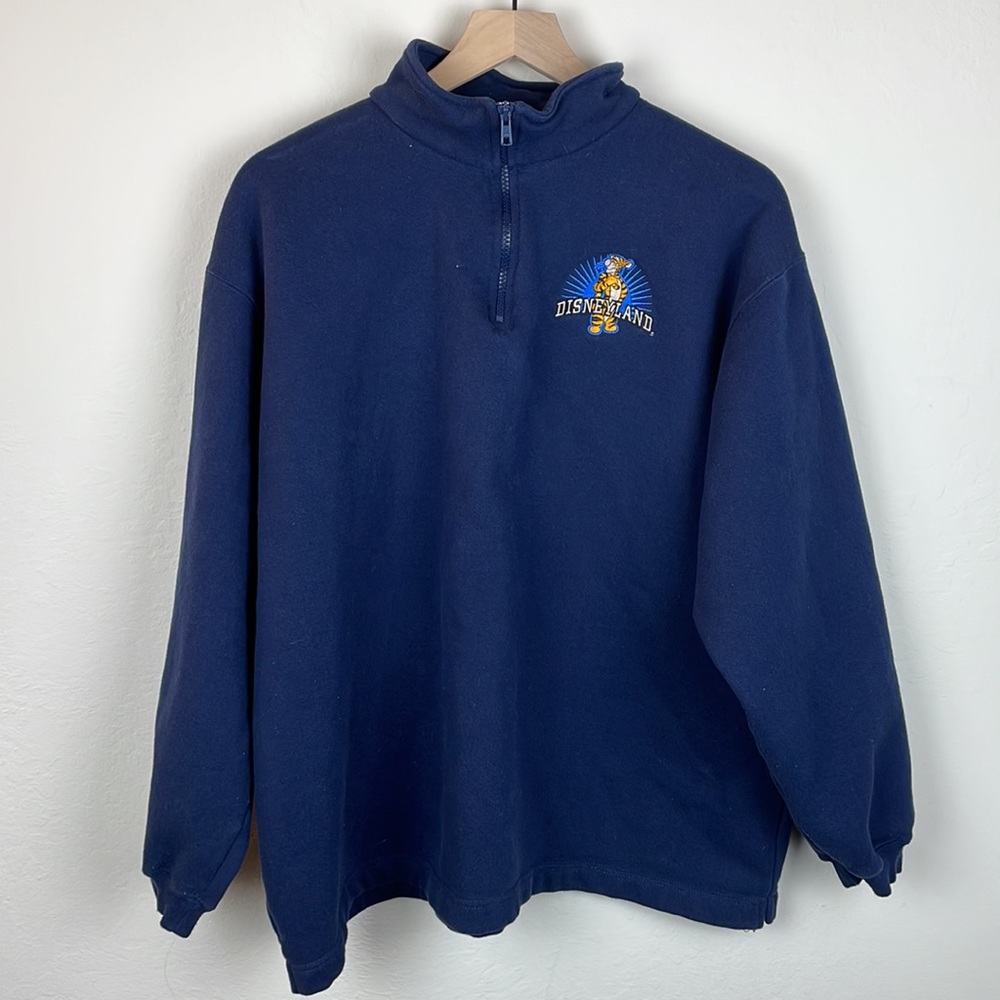 Vintage Disney Disneyland Resort Embroidered Tigger Sweatshirt Blue XL